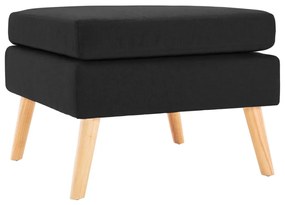vidaXL Taburet, negru, material textil