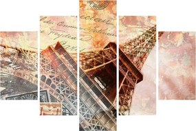 Tablou - Turnul Eiffel în stil vintage (150x105 cm)