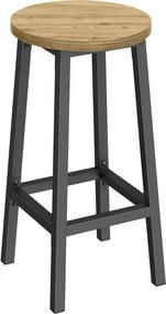 Scaun de bar TAYLOR ARTISAN cu picioare negre