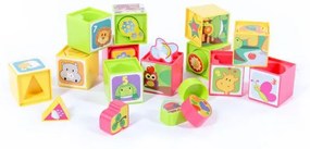 Cuburi inserare plastic 12buc într-o cutie 30x23x7cm