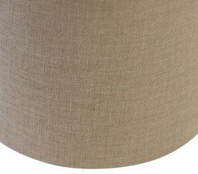 Abajur din stofă maro deschis 18/18/14