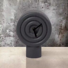 Ceas de masă din ceramică, 16 cm, 1xAA, gri