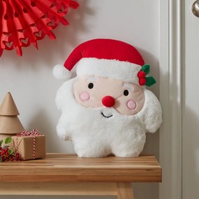Pernă decorativă din pluș 38x32 cm cu model de Crăciun Christmas Santa – Catherine Lansfield