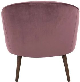 Fotoliu SAFIR din Catifea Rose - Catifea Rose Lungime (75 cm) x Latime (66 cm) x Inaltime (76 cm)