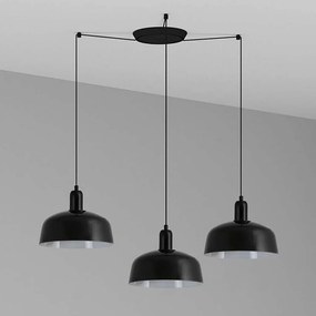 Lustra cu 3 pendule metal TATAWIN M negru