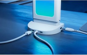 Nanoleaf NL7602K0001A023 - Stație de încărcare desktop LED RGBIC, reglabilă, 2700–6500 K, 5 V, alb