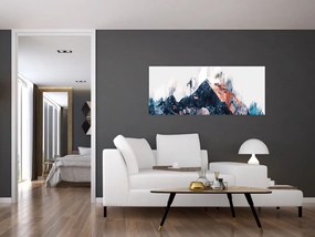 Tablou - Pădure, abstrecție (120x50 cm)