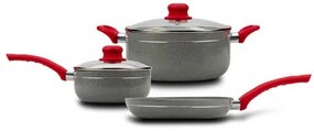 Set pentru gatit (5 piese) cu invelis stone antiaderent NAVA NV 256 001
