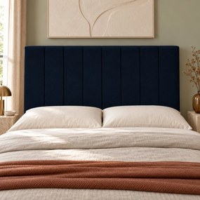 Pat boxspring din catifea Novella cu ladă 180×200 cm, bleumarin