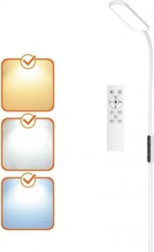 Lampă de podea LED reglabilă TEILO LED/10W/230V 3000/4000/6500K albă + telecomandă