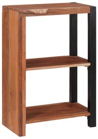 vidaXL Bibliotecă Maro, Negru 80 x 30 x 110 cm Lemn Solid de Acacia