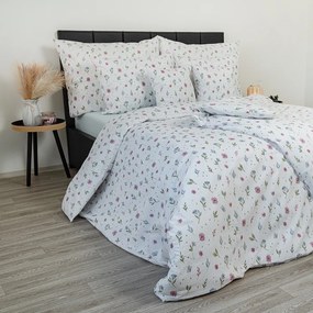 Lenjerie de pat din bumbac crep Kvalitex Pajiște de vară, 140 x 220 cm, 70 x 90 cm, 140 x 220 cm, 70 x 90 cm