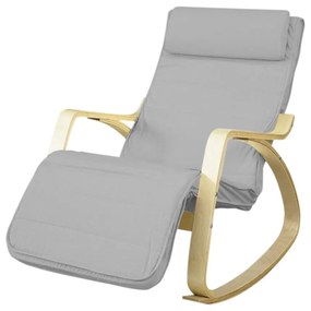 Scaun balansoar cu suport reglabil pentru picioare - Gri
