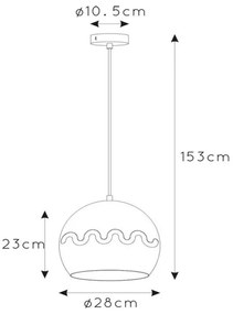 Lustră pe cablu CORENTIN 1xE27/60W/230V neagră Lucide 30484/28/30