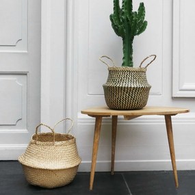 Coș de depozitare Compactor tricotat din iarbă demare Belly, 35 x 32 cm, natural, M