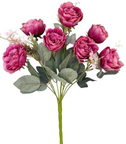 Bujori roz artificiali POLKA, 40cm