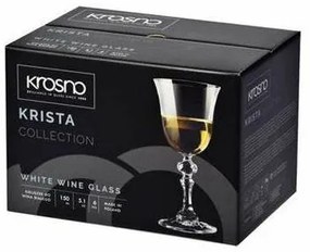 Set 6 pahare de vin alb Krosno Krista,150 ml.