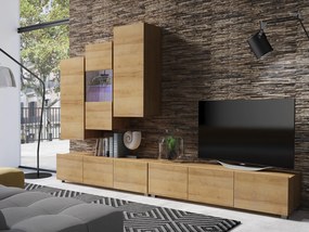 Mobilier living Calabria C17 (Stejar auriu) (fără iluminat). 1051666
