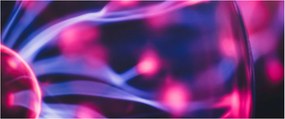 Tablou abstract mov (120x50 cm)