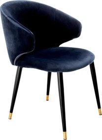 Scaun design elegant LUX Volante albastru 112778 HZ