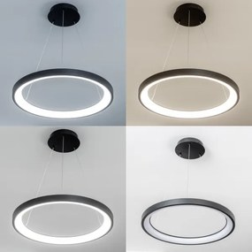 Brilagi - lustra LED dimmabilă pe cablu FALCON SLIM, LED 42 W, 230 V, Ø 50 cm, negru + telecomandă