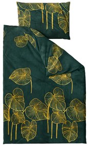 Lenjerie de pat din microplus VENECIA verde Dimensiunile lenjeriei: 70 x 90 cm | 140 x 200 cm