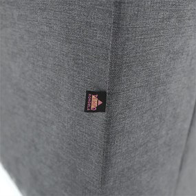 Colţar extensibil, material textil gri, model stânga, SANTIAGO