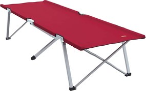 vidaXL Pat pliabil pentru camping Manual Roșu 194 x 62,5 x 42,5 cm