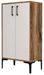 Comodă pentru pantofi Prag - Walnut, White