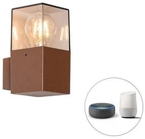Lampă de perete exterioară inteligentă maro ruginit IP44 cu Wi-Fi P45 - Denmark