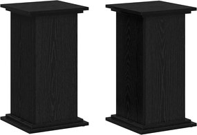 vidaXL Suport pentru plante Stejar Negru 33 x 33 x 60 cm Lemn compozit