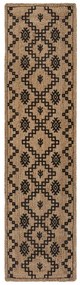 Covor traversă Rowen Natural/Negru 60X230 cm, Flair Rugs