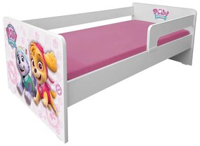 Pat copii Paw Patrol Pink P1L 2-6 ani cu paravane detasabile/interschimbabile