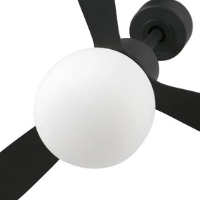 Lustra cu Ventilator si telecomanda AMELIA L BALL LED negru