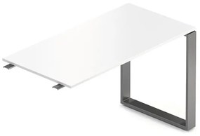 Element de acțiune Creator 120 x 60 cm, bază grafit, 1 picior, alb
