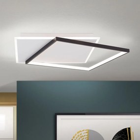 Plafoniera LED design slim EMANUEL negru/alb