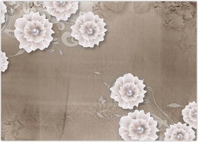 Tablou - Draperie cu flori (70x50 cm)