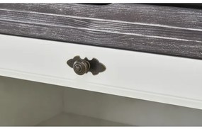 Bufet 2+2Usi + 3Sertare Cabana, Alb &amp; Antracite, 174,4 x 42 x 90 Cm