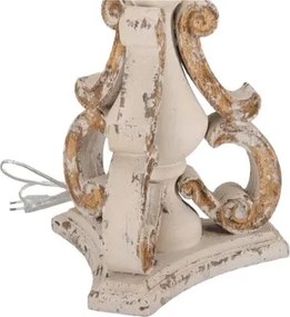 Lampa Shabby Chic Oro rasina si metal H 67 cm