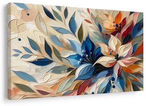 Tablou frunze florale colorate