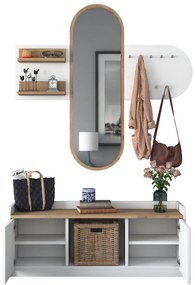 Mobilier Hol Vosiku 3 (alb + Nuc) . 1093953