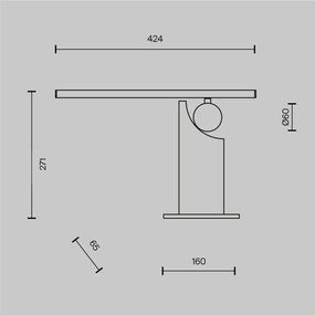 Lampa de masa decorativa din marmura Monumento