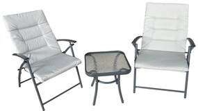 Set de grădină 1+2, gri/gri închis, MUSON