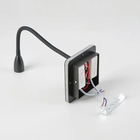 Lampă LED flexibilă de perete Brilagi MAYA Double LED/4W/230V + LED/3W negru