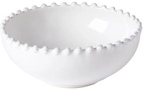 Bol din gresie ceramică Costa Nova Pearl, ⌀ 15 cm, alb