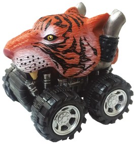 Mașinuță cu sistem friction tigru multicolor