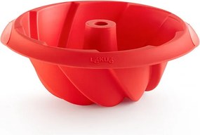 Forma pentru copt chec Lekue 1009480, Ø22x8 cm, 1 L, Silicon platinat, -60°C / +220°C, Rosu