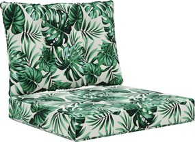 vidaXL Perna pentru canapea de exterior 2 pcs Model cu frunze