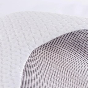 Pernă ergonomică din spumă cu memorie alb-gri 60 x 35 cm