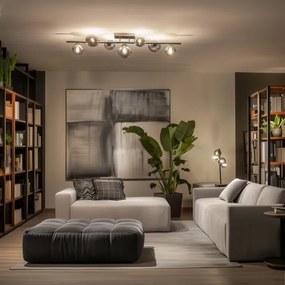 Lustră LED aplicată Brilagi MILLA 7xG9/3W/230V crom lucios/fumuriu